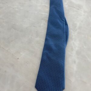 Vineyard Vines Blue Micro-Pattern Silk Tie